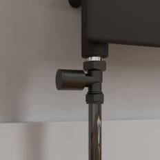 Duratherm Modern Straight Heated Rail Black