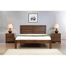 Frame Beds Heartlands Vulcan Rustic Oak Frame Bed