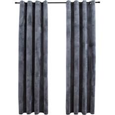 Curtains & Accessories vidaXL Blackout Curtains with Rings 2