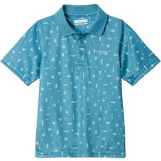 Columbia Polo Shirts Children's Clothing Columbia PFG Super Slack Tide Polo for Boys Canyon Blue