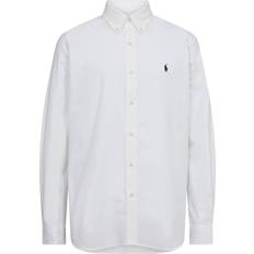 White Shirts Polo Ralph Lauren Solid Poplin Casual Shirt - White