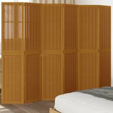 Brown Room Dividers vidaXL Panel Brown Solid Wood Paulownia 40 x 180 cm Room Divider