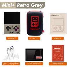 Game Consoles Maxpower Grey 2023 Mini Plus Portable Retro Handheld Game Console 3.5-inch IPS HD Screen