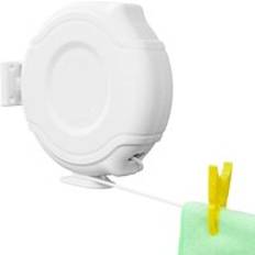 KCT Single Wall Mountable Retractable Washing Line 12m