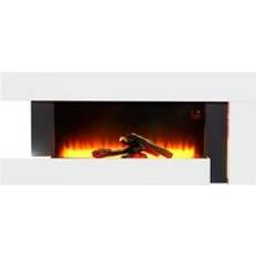 LivingAndHome 52 Inch High Gloss Electric Led Fireplace