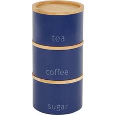 Dunelm Set of 3 Stacking Canisters Kitchen Container 3pcs