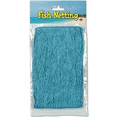 Turquoise Fabrics Beistle DDI 1907284 Fish Netting Case Fabrics Turquoise