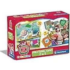 Clementoni – 18286 – pedagogiska spel – 2 i 1 Cocomelon – pedagogiska spel från 3 år italienska, engelska, franska, tyska, spanska, nederländska och polska tillverkade i Italien