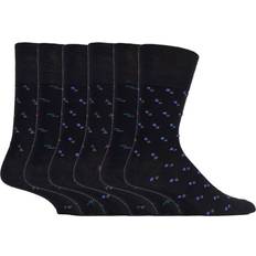 Gentle Grip Gentle Grip Sock Shop Pairs Mens Non Elastic Bamboo Socks SOMRM03 Black Nylon 6-11