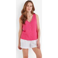 Clothing Tog24 Melissa Womens Summer Vest Hibiscus Pink