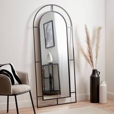 Black arch mirror full length Dunelm Arch Window Length 180x80cm Black Floor Mirror 79.8x179.8cm