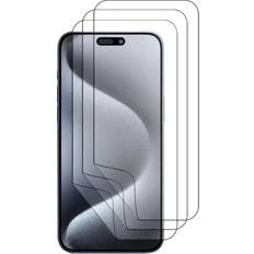 Screen Protectors IWill 3pcs Soft PET Film Screen Protector Guard for Apple iPhone 15 PRO MAX Front