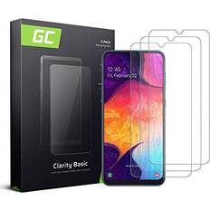 Screen Protectors Green Cell protector Glass for Samsung A50 3X Tempered Glass Scratch Resist Touch sensitive Protection glass Anti Fingerprint Protector Glass