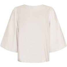 Neo Noir Lorraine Poplin Blouse - Ivory