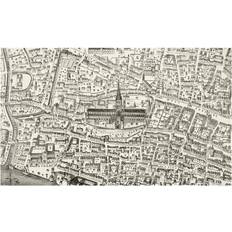 Wood Posters BrainBoosters England St Pauls Cathedral & Vicinity In Time of Henry From The History Poster