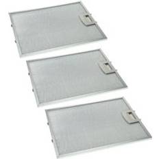 White Goods Accessories VHBW 3x Metal Grease Filter compatible with Constructa CD69110/04, CD69110/05, CD69150/01, CD69150/03 Extractor Fan, metal
