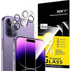 Apple iPhone 14 Pro Max Screen Protectors Sesamecave 2 x Screen & 2 x Tempered Glass Protector for iPhone 14 Pro Max 6,7"