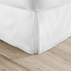 Linen - White Valance Sheets Linen Market Linen Market Pleated Bed Skirt Valance Sheet White (203.2x)