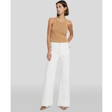 Amarillo - Mujer Pantalones vaqueros 7 For All Mankind Falda Vaquera - Blanco/White