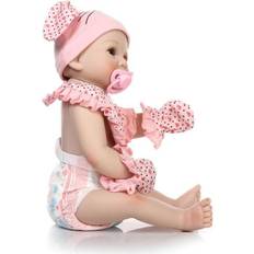 HCSC 50cm Reborn Baby Dolls Docka Barn Leksaker Nyfödd Doll Girl Gift