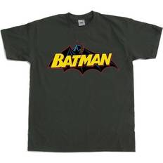 Hybris Batman retro logo t-shirt dark-grey Grau Jahre