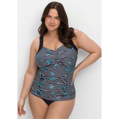 Damen Tankinis Sheego damen tankini-top mit shaping-einsatz marine gestreift