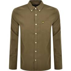 Lyle & Scott Skjortor Lyle & Scott Plain Flannel Shirt X080 Linden Khaki