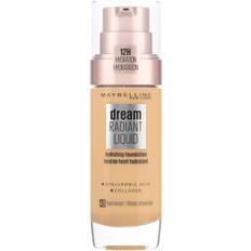 Maybelline Foundation Dream Radiant Liquid Hydrating with Hyaluronic Acid/Collagen Lightweight Medium Coverage Up to 12 Hour Hydration 48 Sun Beige
