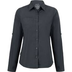 Recycled Materials - Women Shirts Craghoppers 16 UK, Carbon Grey Womens/Ladies Expert Kiwi Long-Sleeved Shirt