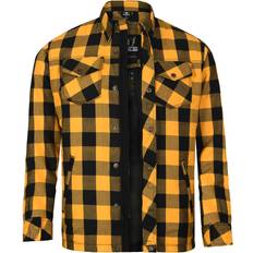 Bores Lumberjack Basic Motorcycle Shirt - Black/Yellow Man
