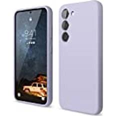 Elago Liquid Silicone Case Compatible with Samsung Galaxy S23 Case, Premium Silicone, Full Body Protection 4 Layer Shockproof Phone Cover, Anti-Scratch Soft Microfiber Lining Lavender