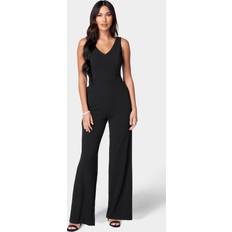 Bebe V Neck Core Jumpsuit