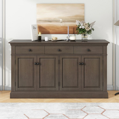 Beige Sideboards Bed Bath & Beyond Retro-Style Buffet Sideboard