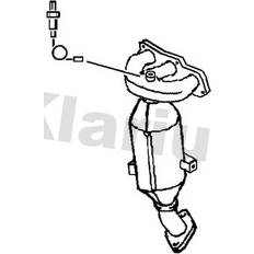 Exhaust Systems Klarius Klarius Catalytic Converter Catalyst Type Approved With Pipe 322987
