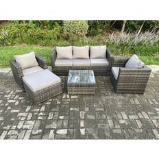 Garden & Outdoor Furniture Fimous Rattan Garden Outdoor Lounge Set