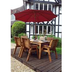 Green Patio Dining Sets Charles Taylor 6 Wooden Patio Dining Set