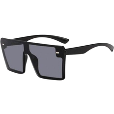 Blowuponline5 Oversized Rimless Sunglasses Black