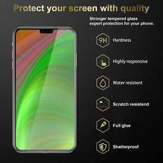 Apple iPhone 12 Pro Screen Protectors Cadorabo Tempered Glass for Apple iPhone 12 iPhone 12 Pro 6,1" inch Screen Protection 3D Touch 9H Hardness Display Saver Protective Film