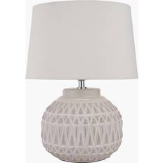 Pacific Lifestyle Aztec White Table Lamp 40cm