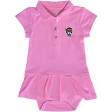 Garb Girls Infant Pink NC State Wolfpack Caroline Cap Sleeve Polo Dress