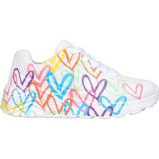 Skechers Kid's JGoldcrown Uno Lite Spread the Love - White/Multi