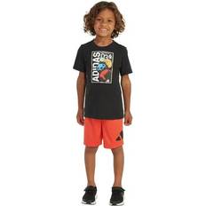 Adidas Black Other Sets Adidas Boys 4-7 Cotton Tee & Short Set