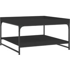 vidaXL 832813 Black Soffbord 80x80cm