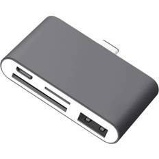 Vonets VONETS Multi Function Type-C HUB OTG USB Card Reader Adapter for CF SD TF Card for MacBook Air Samsung Galaxy Huawei Accessories dark grey