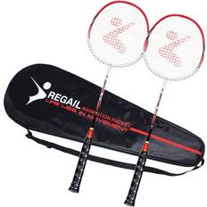 HOD Health & Home 2 Player Badminton Racket Set Aluminum Indoor Practice Racquet With Cover Bag