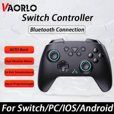 Nintendo Switch Lite Spelkontroller Vaorlo VAORLO För Nintendo Switch Controller Trådlös Bluetooth Gamepad Videospel USB Joystick Control För Nintendo Switch Lite PC Win10