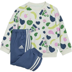 Babys - Mehrfarbig Tracksuits adidas Infant Essentials Allover Print Jogger Set - Crystal Jade/Preloved Ink