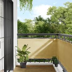 Balcony Protection vidaXL Balcony Screen Sand 75x400 cm 100% Polyester Oxford