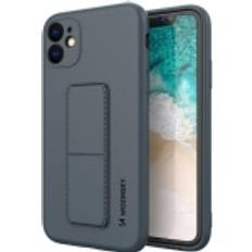 Wozinsky Kickstand Case fleksibelt silikoneetui med stativ Samsung Galaxy A32 4G blå