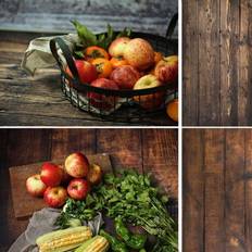 Photo Backgrounds Selens Selens 56x89cm 2 in 1 Seamless Backdrop Rustic Wood Texture Background Paper Retro Photography Photo for Food Props Jewelry Cosmetics Small Product